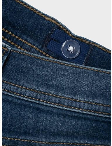 Name it KIDS slim fit jeans NMMSILAS dark blue denim Blauw Jongens Stretchdenim 164