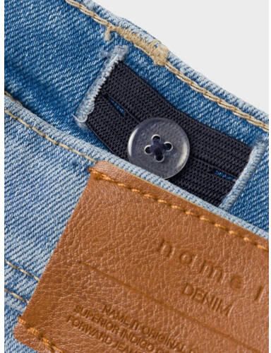 Name it KIDS slim fit jeans NMMSILAS light blue denim Blauw Jongens Katoen 152 - Foto 3