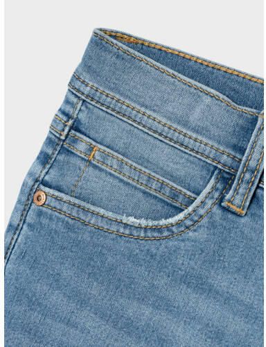 Name it KIDS slim fit jeans NMMSILAS medium blue denim Blauw Jongens Stretchdenim 164 - Foto 3