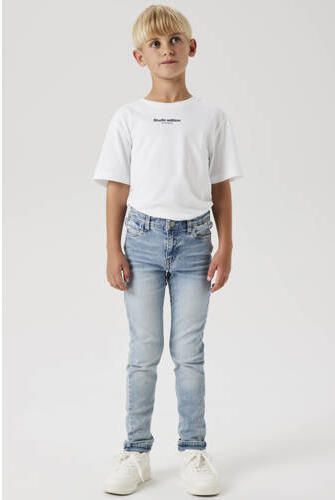 NAME IT KIDS slim regular waist slim fit jeans light blue denim Blauw Jongens Stretchdenim - Foto 10