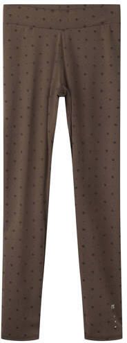 NAME IT KIDS sportlegging donkerbruin Sportbroek Meisjes Polyamide