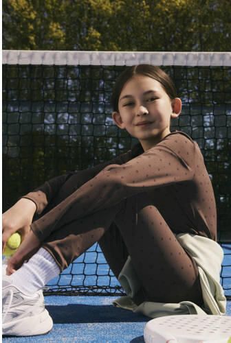 NAME IT KIDS sportlegging donkerbruin Sportbroek Meisjes Polyamide - Foto 2