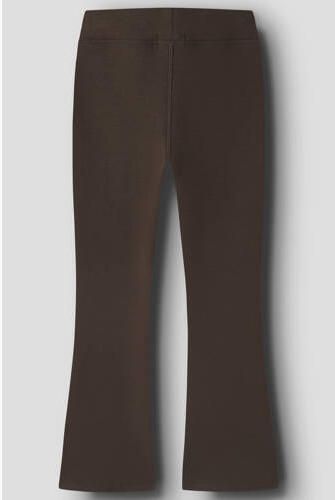 NAME IT KIDS sportlegging donkerbruin Sportbroek Meisjes Polyester Effen