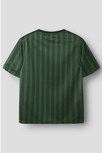 NAME IT KIDS sportshirt donkergroen Sport t-shirt Jongens Polyester Ronde hals - Foto 3