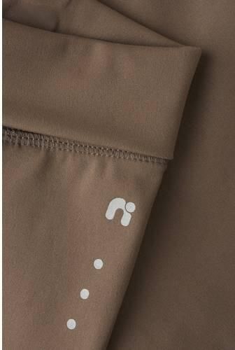 NAME IT KIDS sportshort donkerbruin Sportbroek Meisjes Polyamide Effen