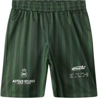 NAME IT KIDS sportshort donkergroen Sportbroek Jongens Polyester