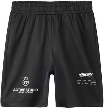 NAME IT KIDS sportshort zwart Sportbroek Jongens Polyester