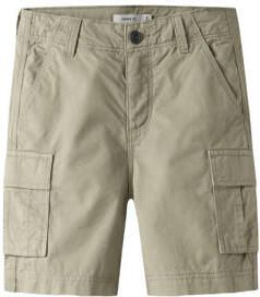 NAME IT KIDS straight cargo short beige Korte broek Jongens Stretchkatoen - Foto 3