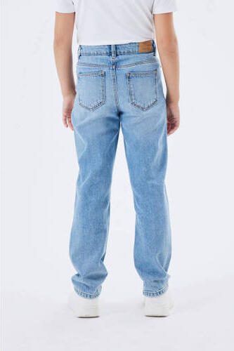 Name it KIDS straight fit jeans NKFROSE medium blue denim Blauw Effen 152
