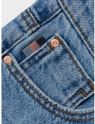 Name it KIDS straight fit jeans NKFROSE medium blue denim Blauw Effen 134 - Foto 2