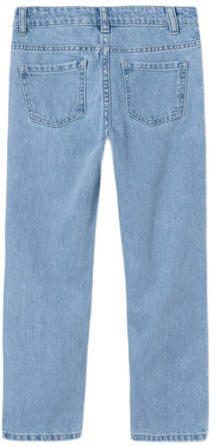 Name it KIDS straight fit jeans NKFROSE met sterren light blue denim Blauw 116 - Foto 3