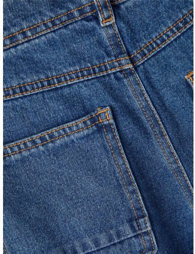 Name it KIDS straight fit jeans NKMRYAN dark blue denim Blauw Effen 134