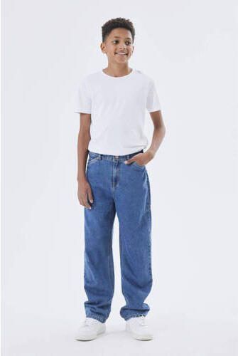 Name it KIDS straight fit jeans NKMRYAN dark blue denim Blauw Effen 122 - Foto 2