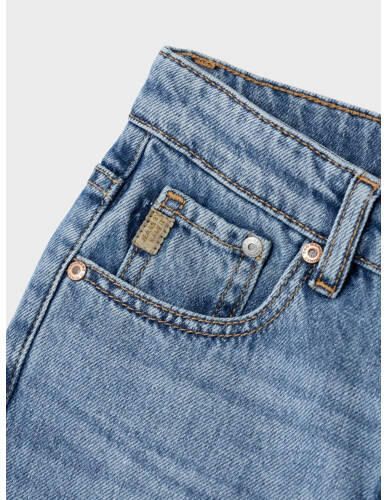 Name it KIDS straight fit jeans NKMRYAN medium blue denim Blauw Effen 116