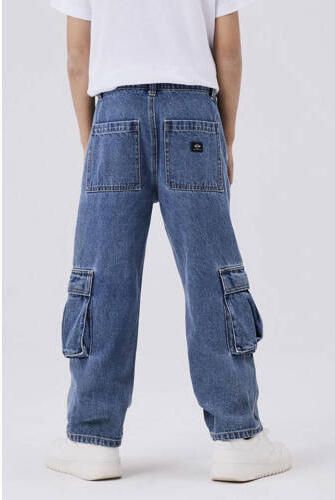 NAME IT KIDS straight fit jeans NKMRYAN medium blue denim Blauw Effen - Foto 10