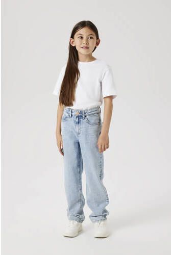 NAME IT KIDS straight jeans regular waist light blue bleached Blauw Meisjes Denim - Foto 8