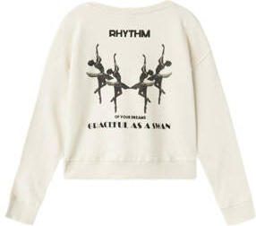 Name it KIDS sweater NKFLALULLE met backprint ecru Backprint 134 140