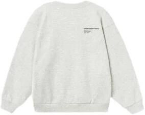 Name it KIDS sweater NKFNAKONN met tekst lichtgrijs melange Tekst 158 164 - Foto 2