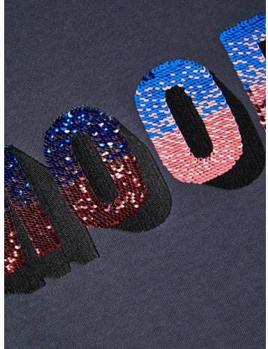 Name it KIDS sweater NKFNAMAGIC met printopdruk donkerblauw Printopdruk 122 128 - Foto 2