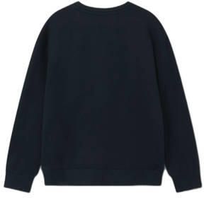 Name it KIDS sweater NKFVILOUI met printopdruk donkerblauw Printopdruk 158 164