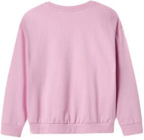 Name it KIDS sweater NKFVILOUI met printopdruk lichtroze Printopdruk 146 152