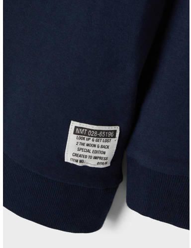 Name it KIDS sweater NKMHONK donkerblauw Effen 122 128 - Foto 3