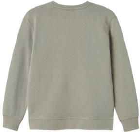 Name it KIDS sweater NKMLASSIE met printopdruk grijs zwart Printopdruk 146 152 - Foto 2