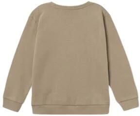 Name it KIDS sweater NKMNYLYDEN met printopdruk lichtbruin Printopdruk 134 140