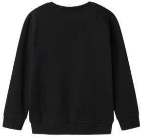 Name it KIDS sweater NKMNYLYDEN met printopdruk zwart Printopdruk 134 140 - Foto 2