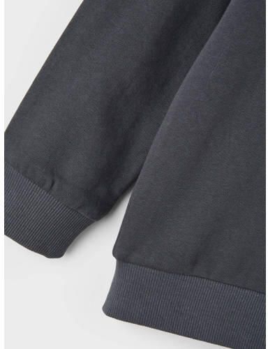 Name it KIDS sweater NKMOMANSO met tekst donkerblauw Tekst 122 128 - Foto 2