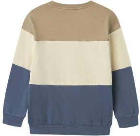 Name it KIDS sweater zand Trui Beige Tekst 116 | Trui van
