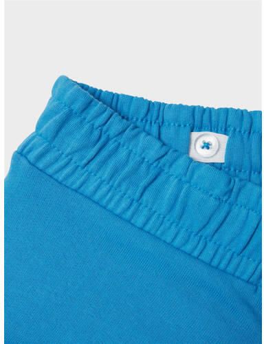 Name it KIDS sweatshort NKMDALOVAN met printopdruk blauw Korte broek Printopdruk 128