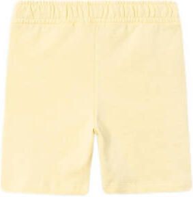 Name it KIDS sweatshort NKMHAVNE met tekst lichtgeel Korte broek Tekst 116 - Foto 3