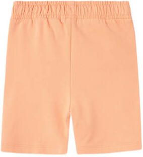 Name it KIDS sweatshort NKMHAVNE met tekst zachtoranje Korte broek Tekst 116