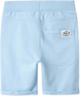 Name it KIDS sweatshort NKMVERMO set van 2 lichtblauw donkerblauw Effen 164 - Foto 10