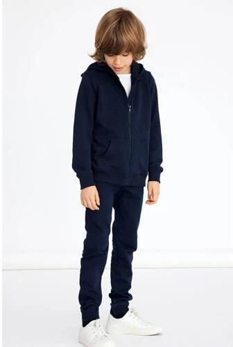 Name It Capuchonsweatvest NKMNESWEAT – sweatjack met kangoeroezak effen casual regular fit sweatstof ronde hals - Foto 2