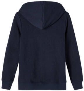 Name It Capuchonsweatvest NKMNESWEAT – sweatjack met kangoeroezak effen casual regular fit sweatstof ronde hals