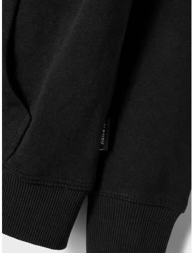 Name It Capuchonsweatvest NKMNESWEAT – sweatjack met kangoeroezak effen casual regular fit sweatstof ronde hals