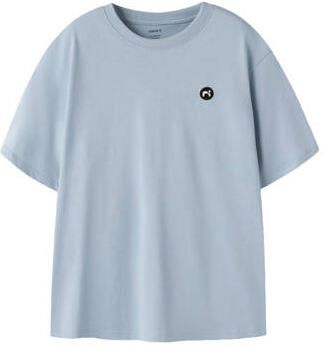 NAME IT KIDS T-shirt lichtblauw Jongens Katoen Ronde hals Effen - Foto 3