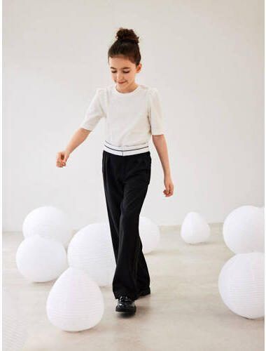Name it KIDS T-shirt NKFBISANJA wit Meisjes Polyester Ronde hals Effen 134 140 - Foto 3