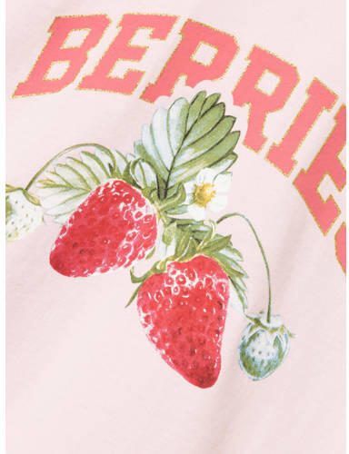 Name it KIDS T-shirt NKFDATRUNTE met printopdruk lichtroze Meisjes Katoen Ronde hals 122 128 - Foto 2