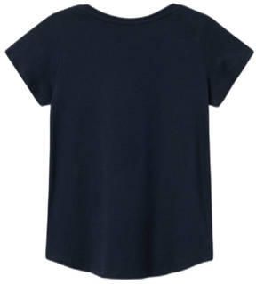 Name it KIDS T-shirt NKFVIOLINE met printopdruk en glitters donkerblauw Meisjes Katoen Ronde hals 122 128 - Foto 2