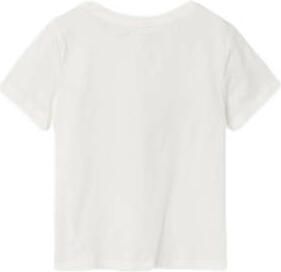 Name it KIDS T-shirt NKFZAKNOT met printopdruk offwhite Wit Meisjes Katoen Ronde hals 122 128