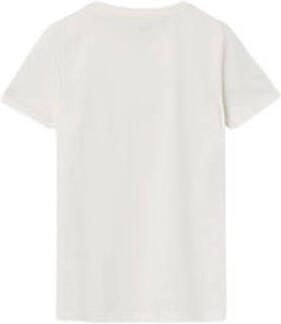 Name it KIDS T-shirt NKMBALALLE met biologisch katoen wit zwart Printopdruk 134 140 - Foto 3