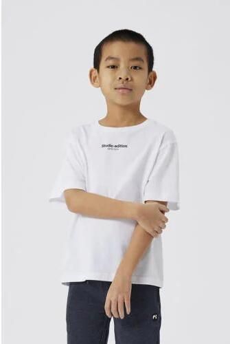 Name it KIDS T-shirt NKMBRODY met tekst wit Jongens Katoen Ronde hals Tekst 122 128 - Foto 7