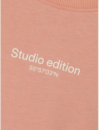 Name it KIDS T-shirt NKMBRODY met tekst zachtoranje Jongens Katoen Ronde hals 122 128