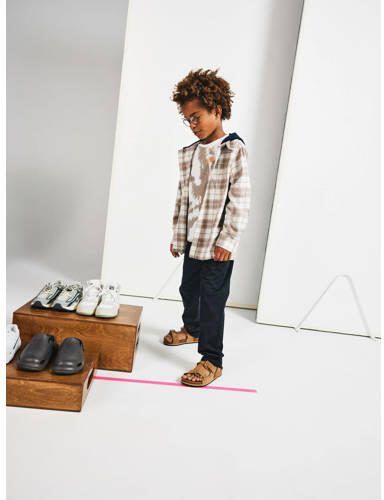 Name it KIDS T-shirt NKMDALIVER met all over print wit zand Jongens Biologisch katoen Ronde hals 158 164 - Foto 2