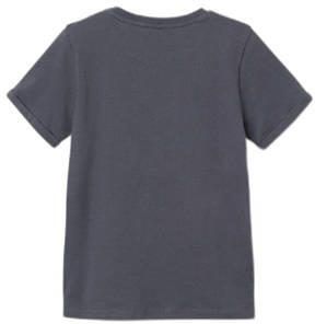 Name it KIDS T-shirt NKMDEFAN met printopdruk blauwgrijs Jongens Katoen Ronde hals 122 128