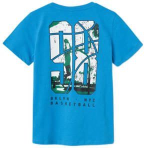 Name it KIDS T-shirt NKMHERRA met backprint hardblauw Jongens Katoen Ronde hals 122 128 - Foto 2