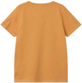 Name it KIDS T-shirt NKMPFLASKA met printopdruk roestoranje Jongens Katoen Ronde hals 134 140 - Foto 2